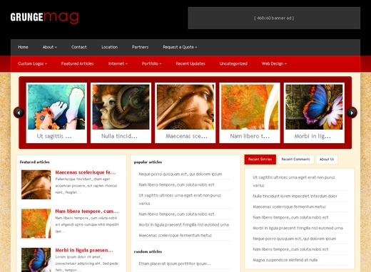 Grunge Magazine Wordpress Theme