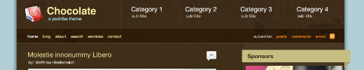 Chocolate Pro WordPress Style Layout