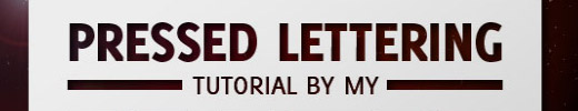 Create a Sleek Pressed Letter Design