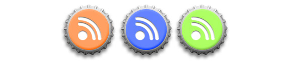 Bottle Caps RSS Icons