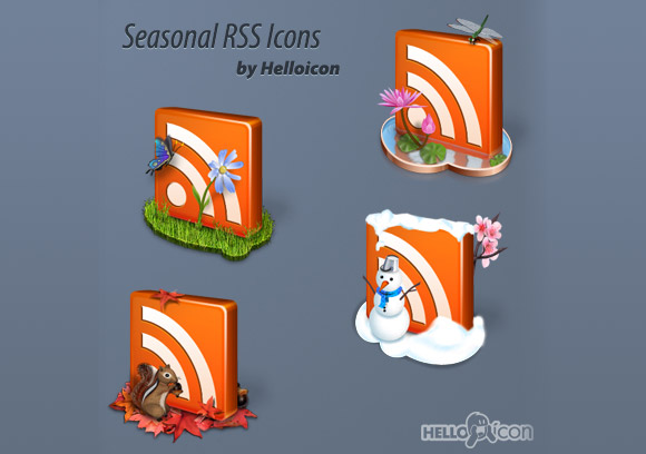 Seasonal RSS Icons
