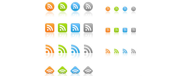 Web 2.0 RSS Icons