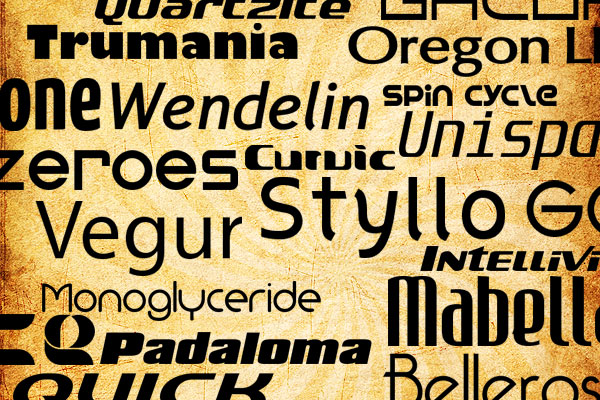 20 fresh free fonts for creative modern logos