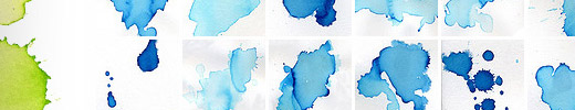 20 Free Original Hi-Res Ink Stained Paper Textures