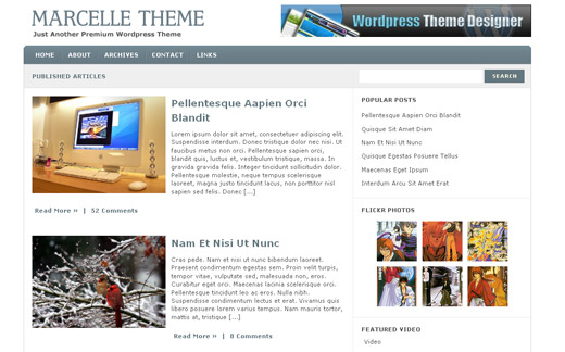 Marcelle Free WordPress Theme