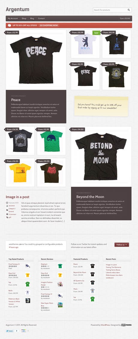 Argentum Wordpress Theme Argentum Wordpress Theme