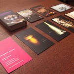 business card with photography