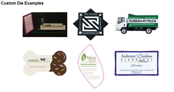 Die Cut Business Cards