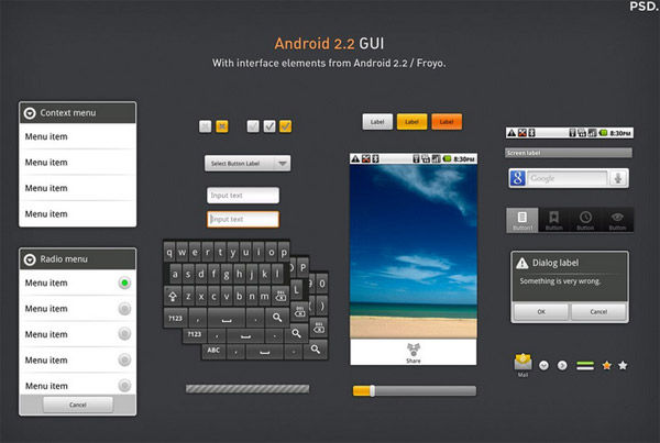 Android 2.2 UI
