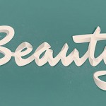 beautiful typography in white