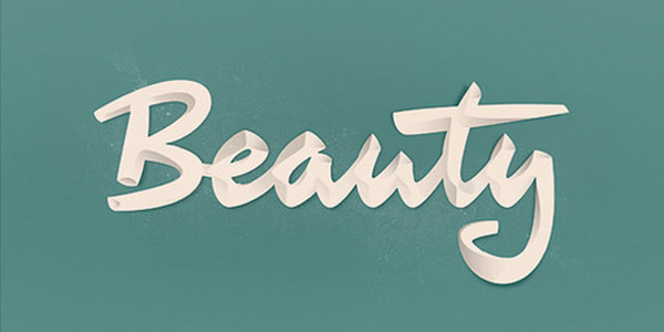beautiful typography in white