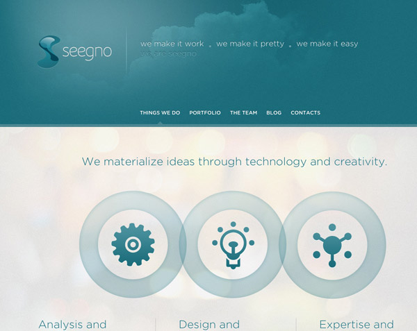 1 Page Portfolio Website Design