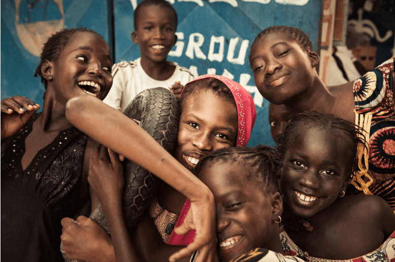 happy group of people