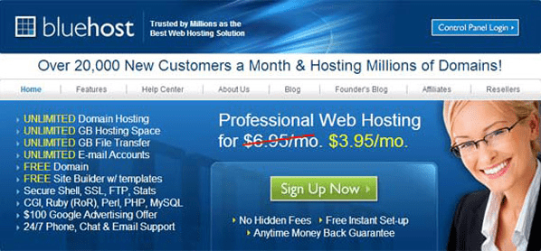 Bluehost homepage thumb