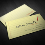 business card template