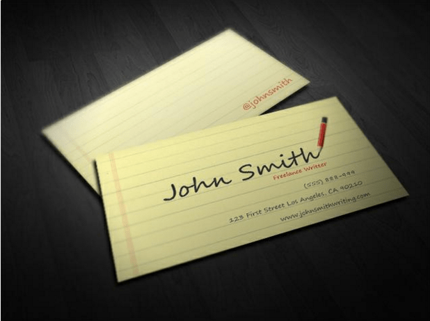 business card template