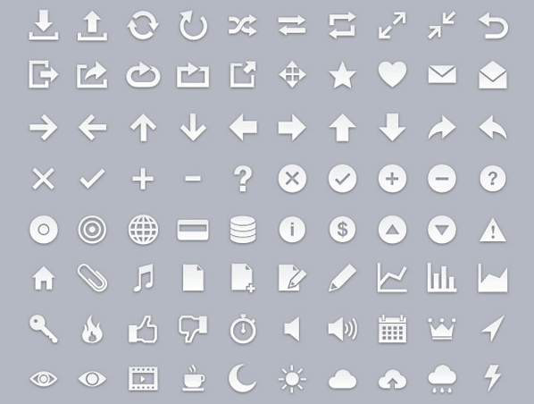 pixelglyph icon set