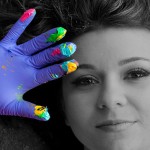 Iris Scott finger Painting