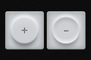 squishy buttons in white