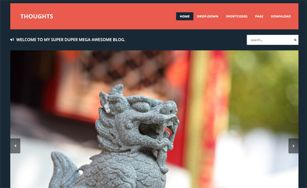 Thoughts Free Wordpress Theme