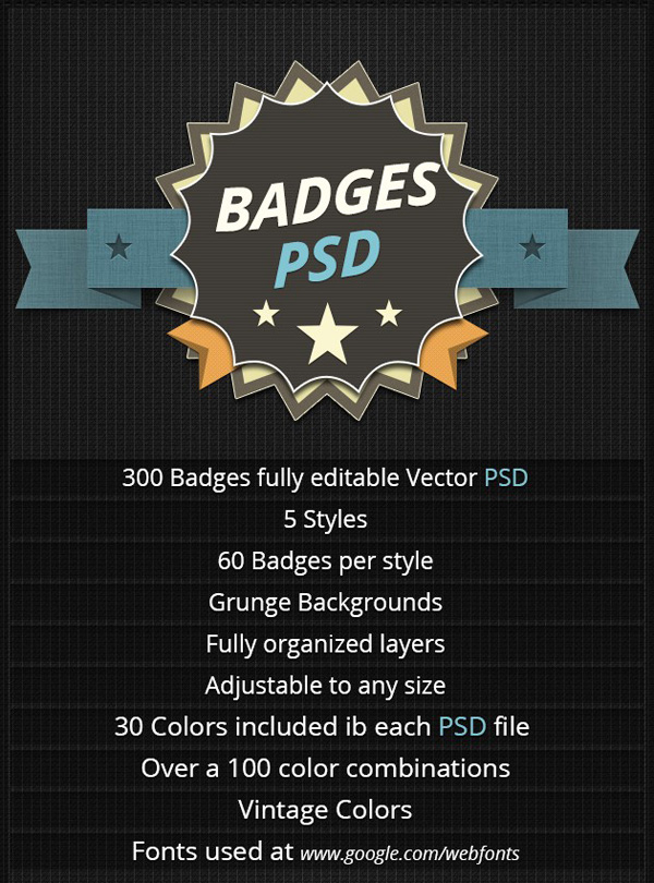 PSD Badge promo