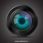 Camera lens with an eye