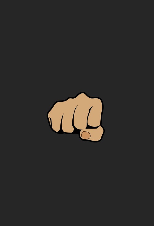 Fist ios 7 wallpaper