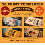 Retro style template