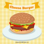 delicious looking cheese burger