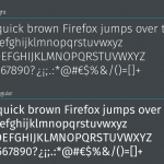 White writing on a black background