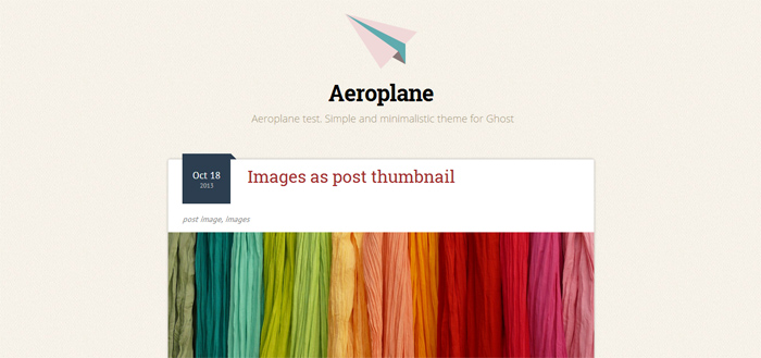 Aeroplane Ghost Theme