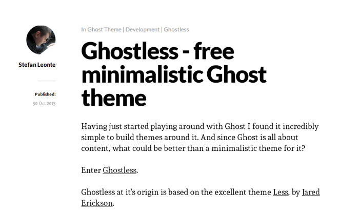 Ghostless Ghost Theme