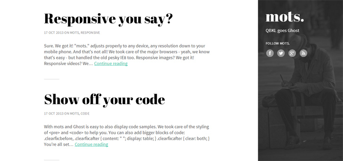 Mots Ghost Theme