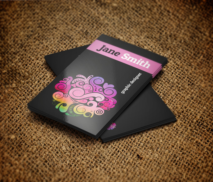 Amethyst Free Business Card Template