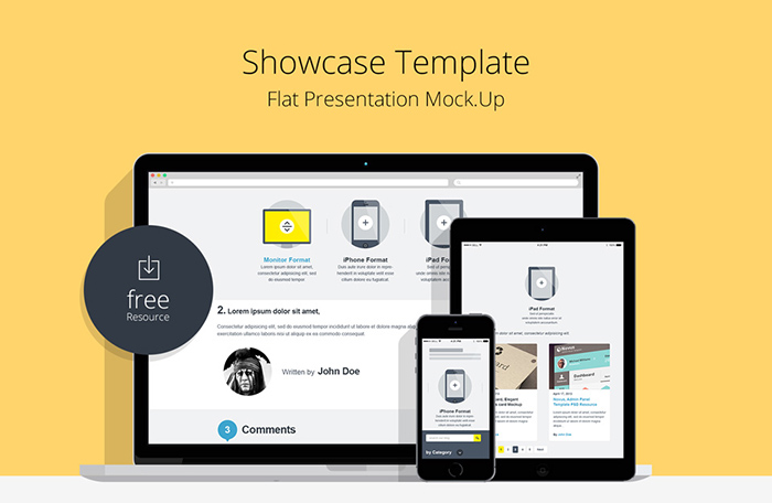 Flat Responsive Showcase Template