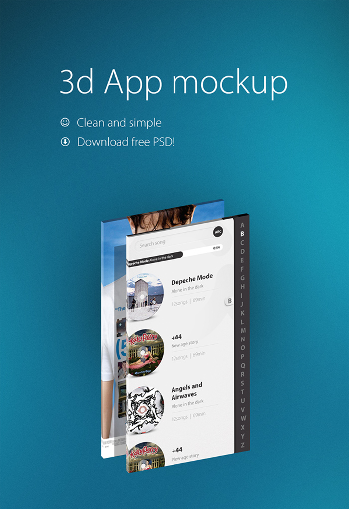 3D App Mockup