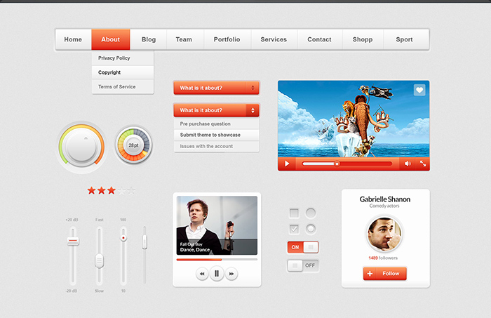 Web Design UI Elements