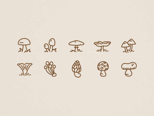 icons-autumn-mushrooms