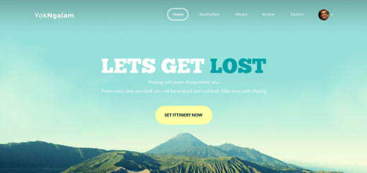 Daily Freebie: Flat Design Travel Tour Template (PSD)