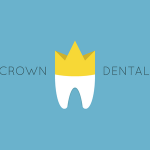 Tooth with gold crown