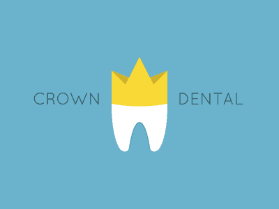 Tooth with gold crown