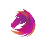 Horse with Purple mane