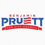 Political logo with banner