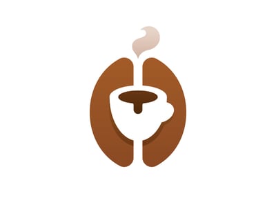 Coffee bean logo