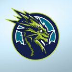 Green ferocious dragon