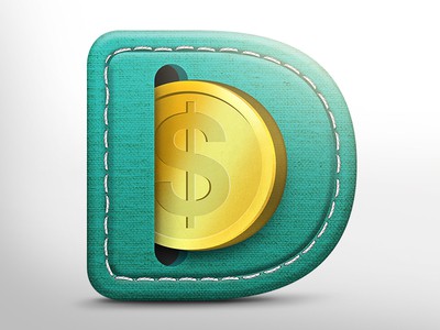 Coin and wallet logo