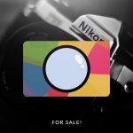 Multi-colored camera logo