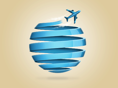 Blue Travel globe