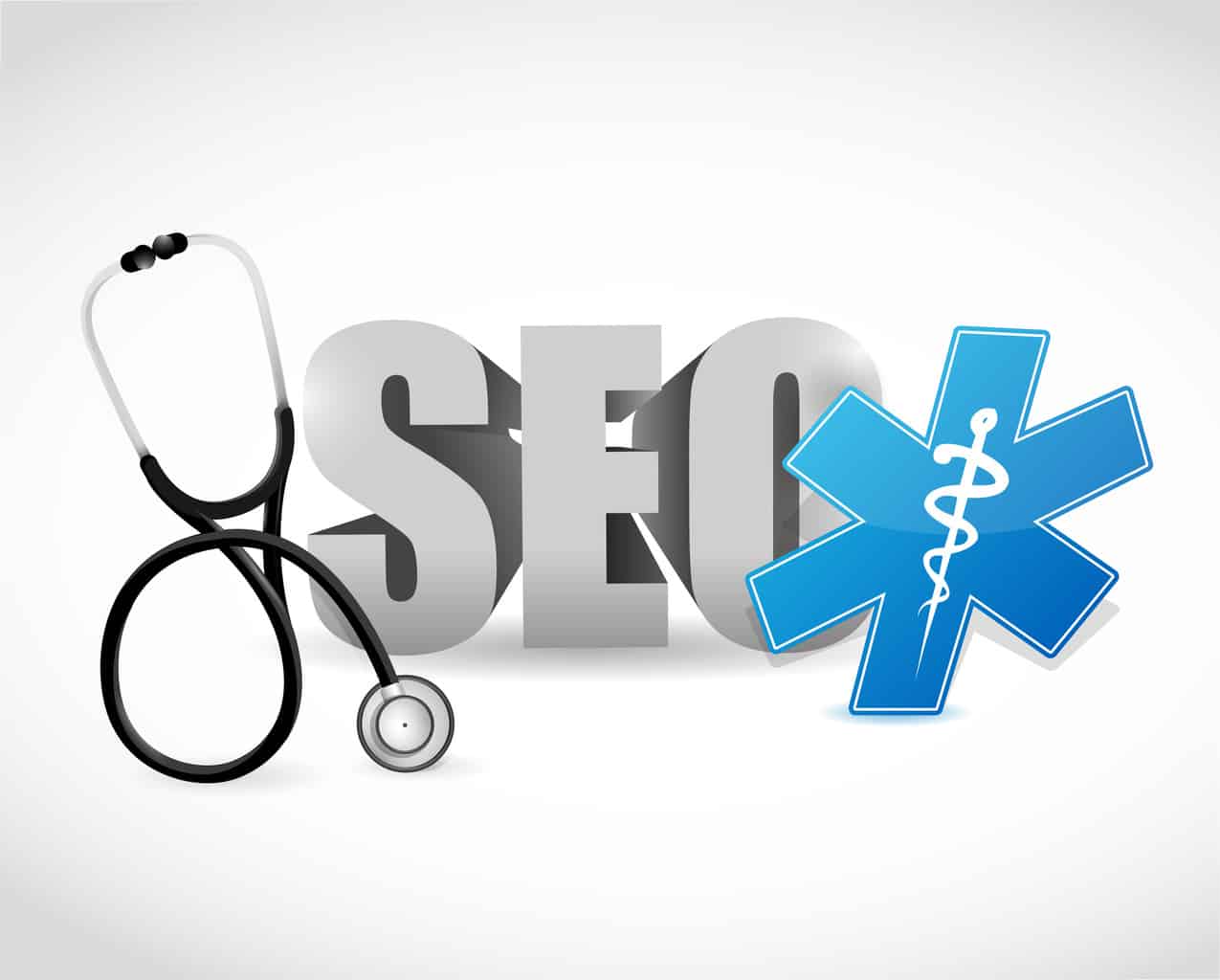 seo medical concept illustration design