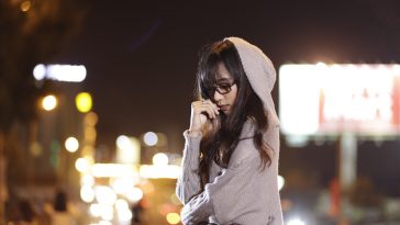 night shot with light